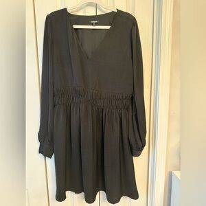 Express Flowy Elegant Black Dress